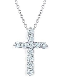 Kwiat - Diamond Cross Necklace - Lyst