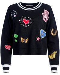 Alice + Olivia - Sweat Gleeson À Détails De Patchs - Lyst