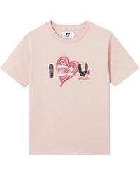 Izzue - Round Neck Graphic T-Shirt - Lyst