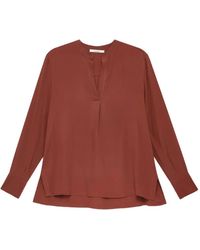 Maliparmi - Crêpe De Chine Caftan Shirt - Lyst