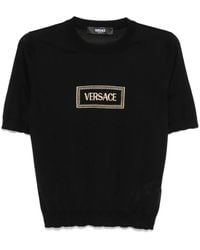 Versace - Top Met Korte Mouwen - Lyst