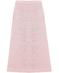 A.M.G - Linen Knitted Skirt - Lyst