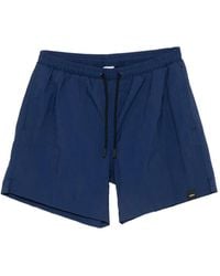 Aspesi - Logo-Patch Drawstring Swim Shorts - Lyst