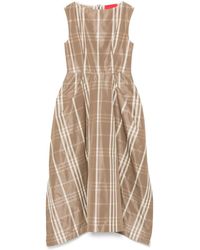 Co.Go - Abito Midi A Quadri - Lyst