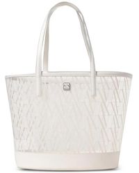 Emporio Armani - Armani Exchange Logo-Print Tote Bag - Lyst