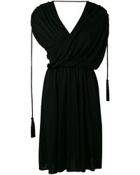 Lanvin Drapiertes Kleid - Schwarz