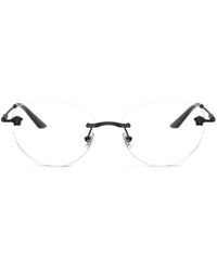 Versace - Brille Mit Rundem Gestell - Lyst