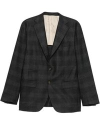 Eleventy - Check-Pattern Blazer - Lyst