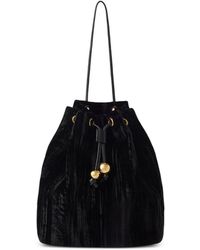 Furla - Crushed-Velvet Bucket Bag - Lyst