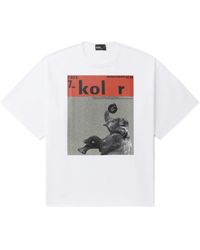 Kolor - Camiseta con estampado gráfico - Lyst