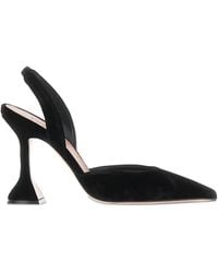 AMINA MUADDI - Escarpins Holli 95 Mm À Bride Arrière - Lyst