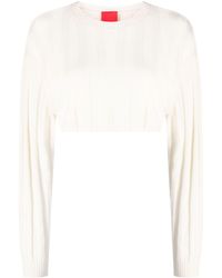 Cashmere In Love - Remy Ribbed-knit Cropped Jumper - Lyst