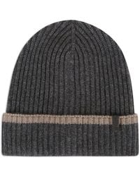 Brunello Cucinelli - Ribbed Cashmere Beanie - Lyst