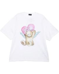 we11done - Teddy-Print T-Shirt - Lyst