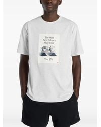 New Balance - Graphic-Print T-Shirt - Lyst