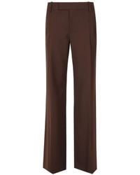 FEDERICA TOSI - Pressed-Crease Straight-Leg Trousers - Lyst