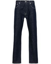 KENZO - Logo-Patch Tapered Jeans - Lyst