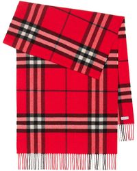 Burberry - Vintage Check Cashmere Scarf - Lyst