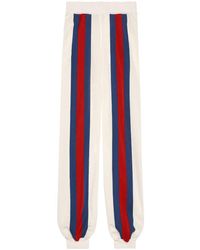 Gucci - Web-stripe-detail Panelled Track Pants - Lyst