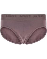 Skims - Logo-Waistband Briefs Pack (Pack Of Three) - Lyst