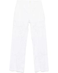 Marine Serre - Broek Met Kanten Vlakken - Lyst