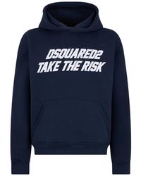 DSquared² - Slogan-Print Relaxed-Fit Hoodie - Lyst