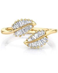 Anita Ko - 18Kt Palm Leaf Diamond Ring - Lyst