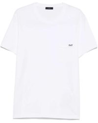 Fay - T-Shirt Met Geborduurd Logo - Lyst