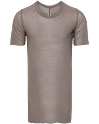 Rick Owens - Semi-sheer short-sleeve T-shirt - Lyst