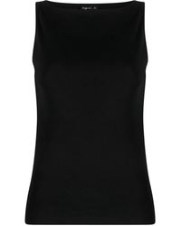 agnès b. - Leopard Boat-Neck Tank Top - Lyst