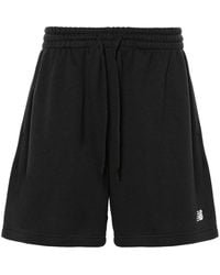 New Balance - Logo-Embroidered Jersey Track Shorts - Lyst