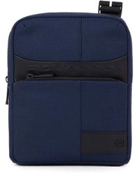 Piquadro - Logo-Plaque Shoulder Bag - Lyst