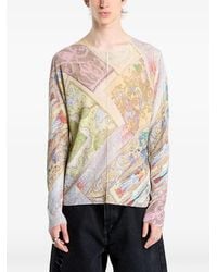 DIESEL - K-Renton Top Met Print En Lange Mouwen - Lyst