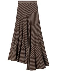 Tory Burch - Jupe Évasée À Rayures - Lyst