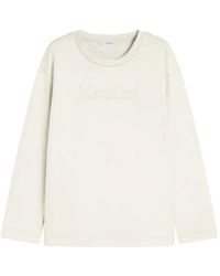 Max Mara - Embossed-Logo Sweatshirt - Lyst