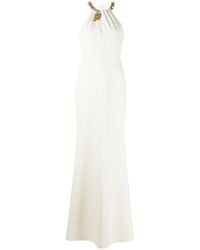 Marchesa - Keyhole Neck Halter Gown - Lyst