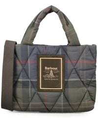 Barbour - Tartan Arlene Mini Quilted Tote Bag - Lyst