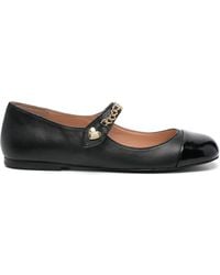 Love Moschino - Chain Link-Detail Ballet Flats - Lyst