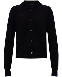 PS by Paul Smith - Contrasting-trim Cotton Cardigan - Lyst