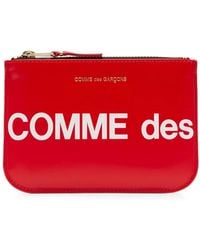 Comme des Garçons - Huge Logo Leather Pouch - Lyst