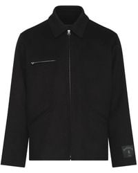 MM6 by Maison Margiela - Double-Faced Wool Zip Jacket - Lyst