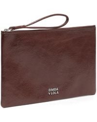 Bimba Y Lola - Wristlet Zip Cow Leather Wallet - Lyst