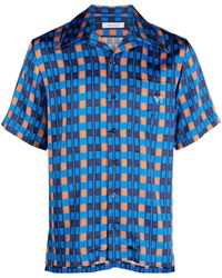 Wales Bonner - Highlife Geometric-print Bowling Shirt - Lyst