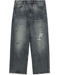 A Bathing Ape - Jean Ample À Effet Usé - Lyst