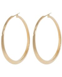 Sidney Garber - 18K Rose Oval Hoop Earrings - Lyst