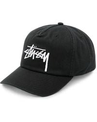 Stussy - Logo-Embroidered Baseball Cap - Lyst