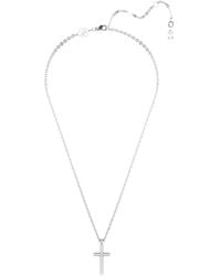 Swarovski - Crystal-Embellished Cross Necklace - Lyst