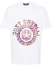 Just Cavalli - Logo-Print Cotton T-Shirt - Lyst
