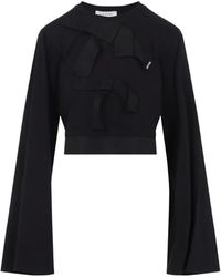 Lanvin - Bow Long Sleeve Top - Lyst