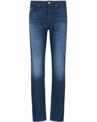 Armani Exchange - Halbhohe Slim-Fit-Jeans - Lyst